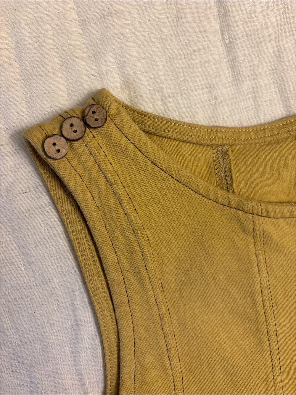 Boho Tank Set in Mustard - Picture 2 of 5